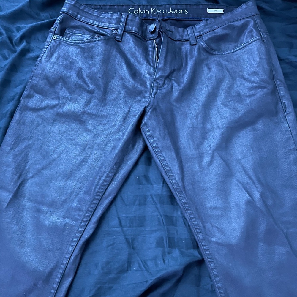Used Calvin Klein leather jeans